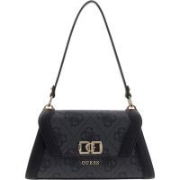 Guess - Karnilla Logo Flap Shldr Bag - Zwart