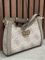 Guess - Karnilla Logo Shoulder Bag - Beige