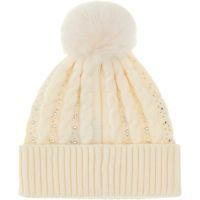 Guess - Knitted Beanie - Wit