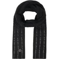 Guess - Knitted Scarf 30X165 - Zwart