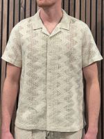 Guess - Lattice Knit Shirt - Beige