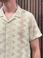 Guess - Lattice Knit Shirt - Beige