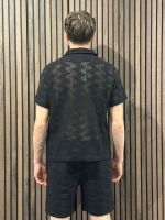 Guess - Lattice Knit Shirt - Zwart