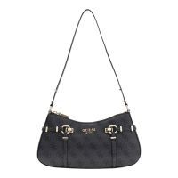 Guess - Leona Logo Shoulder Bag - Zwart