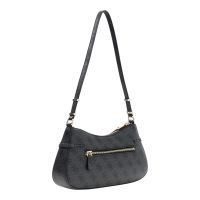 Guess - Leona Logo Shoulder Bag - Zwart