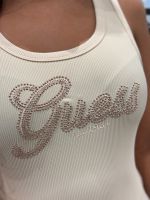 Guess - Logo Script Tank Top - Beige