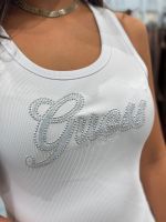 Guess - Logo Script Tank Top - Wit