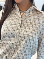 Guess - Ls Alexandra Shirt - Beige