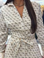 Guess - Ls Blerta Chemisier Dress - Beige