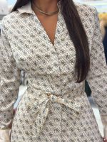 Guess - Ls Blerta Chemisier Dress - Beige