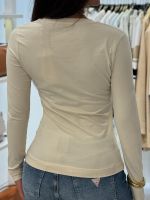 Guess - Ls Cn Leo Traingle Tee - Beige