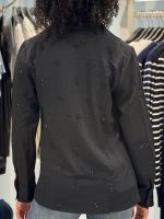 Guess - Ls Flore Logo Hotfix Shirt - Zwart
