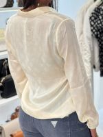 Guess - Ls Marthe Logo Shirt - Beige