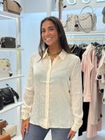 Guess - Ls Marthe Logo Shirt - Beige