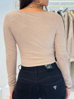 Guess - Ls Milena Front Bow Top - Beige