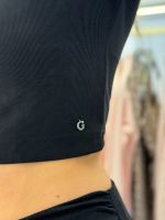 Guess - Ls Milena Front Bow Top - Zwart