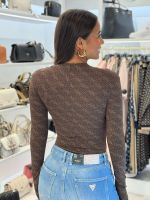 Guess - Ls Teodora Logo Body - Bruin