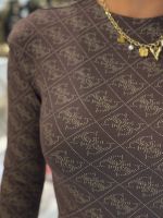 Guess - Ls Teodora Logo Body - Bruin