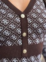 Guess - Ls Vn Aubrey 4G Swtr Dress - Bruin