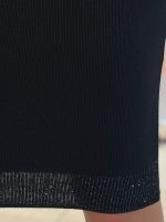 Guess - Lucy Rhinestones Swtr Skirt - Zwart