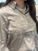 Guess - Marguerite Hotfix Pokets Shirts - Beige