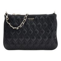 Guess - Maxine Quilted Flat Pouch - Zwart