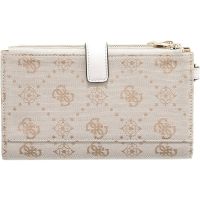 Guess - Melinda Logo Slg Dbl Zip Ornzr - Wit