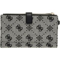 Guess - Melinda Logo Slg Dbl Zip Ornzr - Zwart