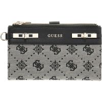 Guess - Melinda Logo Slg Dbl Zip Ornzr - Zwart