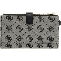 Guess - Melinda Logo Slg Dbl Zip Ornzr - Zwart