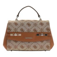 Guess - Melinda Logo Top Handle Flap - Beige