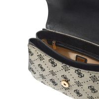 Guess - Melinda Logo Top Handle Flap - Zwart