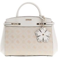 Guess - Melinda Logo Tri Comb Satchel - Wit