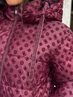 Guess - New Daisy Crop Logo Puffer - Rood
