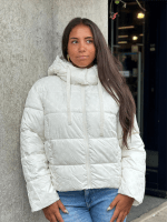 Guess - New Daisy Crop Logo Puffer - Wit