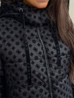 Guess - New Daisy Crop Logo Puffer - Zwart
