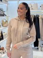 Guess - New Hooded Scuba Sweatshirt - Beige