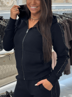Guess - New Hooded Scuba Sweatshirt - Zwart