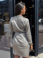 Guess - New LS Alya Printed Dress - Beige