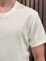 Guess - Nico Embossed Knit Ss Crew - Beige