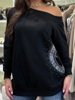 Guess - Off Shoulder 4G Sweatshirt - Zwart