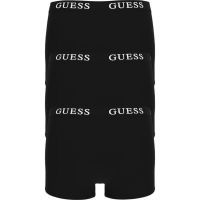 Guess - Placed Logo Boxer Trunk 3 Pack - Zwart