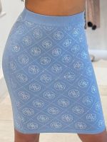 Guess - Rhinestones 4G Swtr Skirt - Blauw