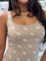 Guess - Sarah 4G Sl Dress Swtr - Beige