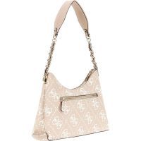 Guess - Izzy Top Zip Shoulder Bag - Beige