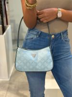 Guess - Arnela Top Zip Shoulder Bag - Blauw