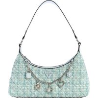 Guess - Everlee Top Zip Shoulder Bag - Blauw
