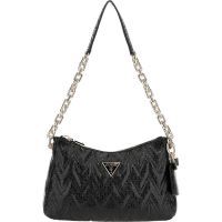 Guess - Adelard Top Zip Shoulder Bag - Zwart