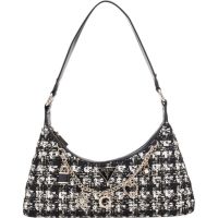Guess - Everlee Top Zip Shoulder Bag - Zwart