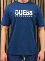 Guess - Ss Cn Guess Logo Tee - Blauw